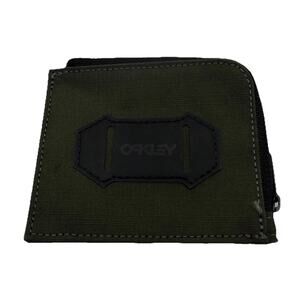 Oakley Tactical Zip Wallet Olive Green Nylon Bifold Utility Wallet Travel